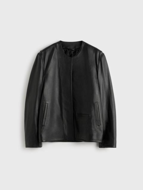 Minimal biker jacket black
