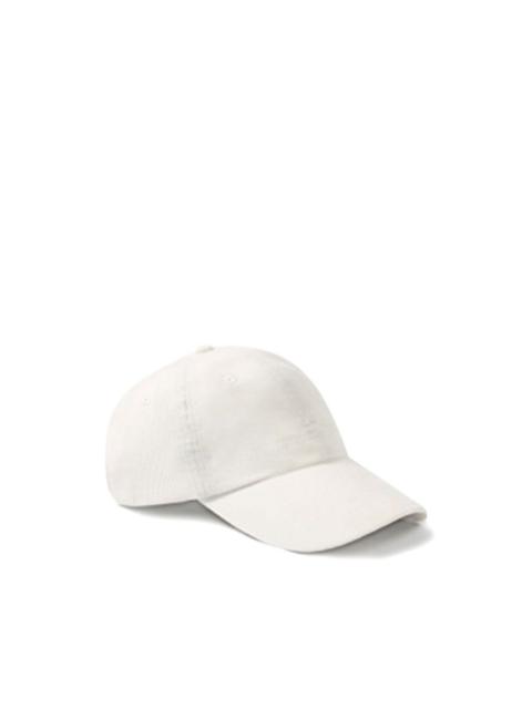 logo-embroidery corduroy baseball cap