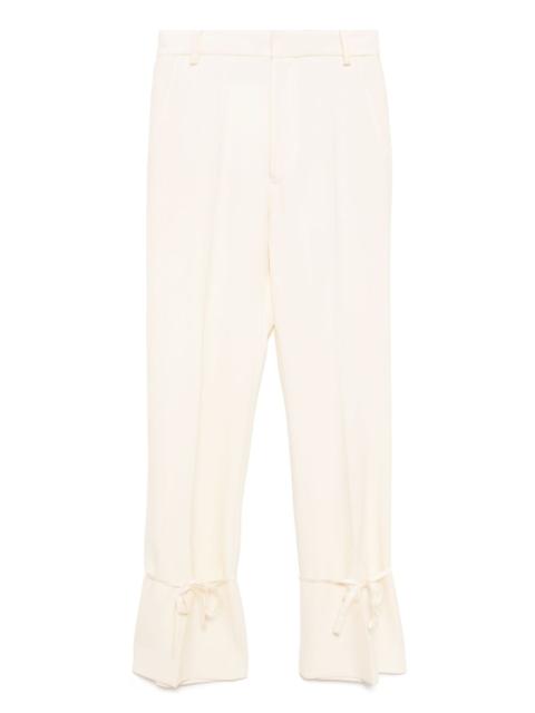 slim flared trousers