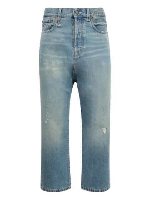frayed-edge jeans