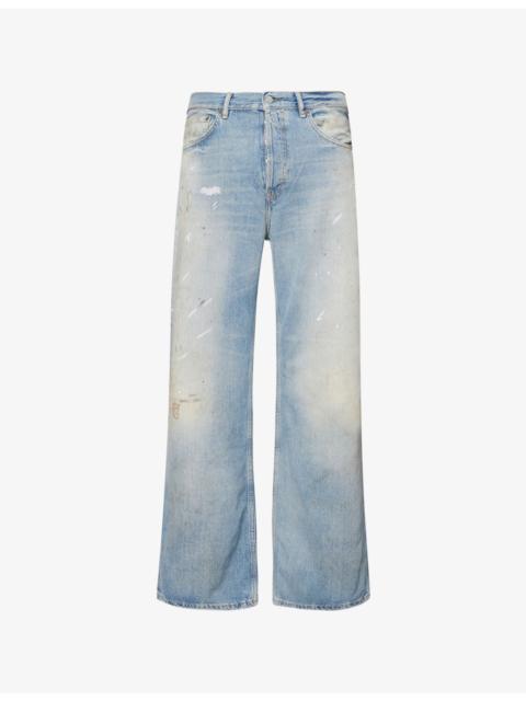 Paint-Splatter Trafalgar Cotton-Blend Jeans