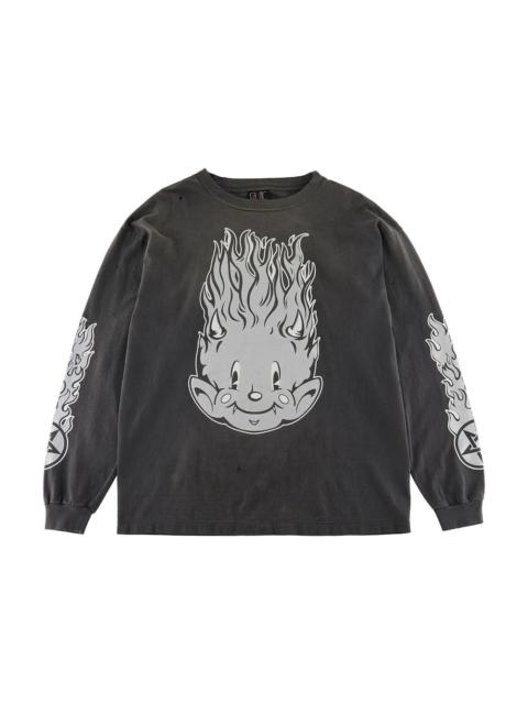 Saint Mxxxxxx Fire Baby L/S Tee Vintage Black