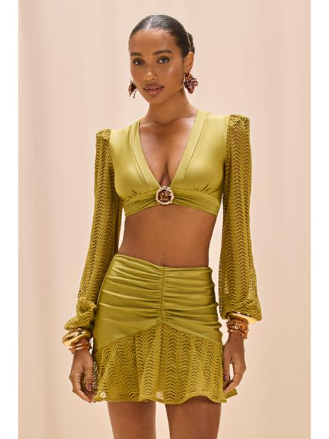 WAVE MESH MINI SKIRT