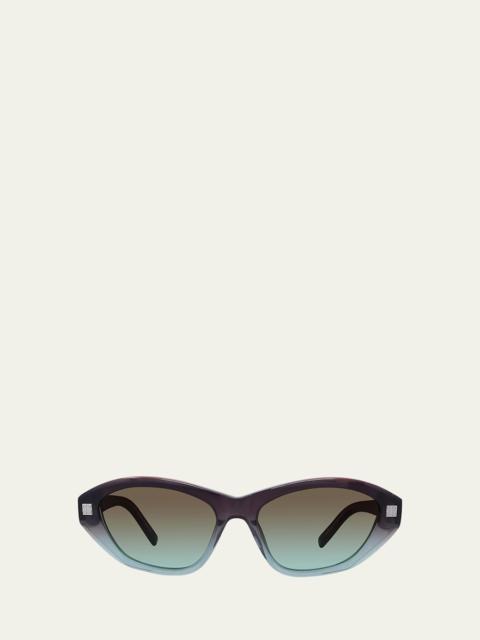 4G Logo Acetate Cat-Eye Sunglasses