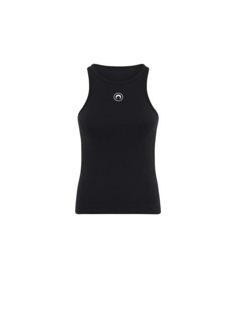 Moon Logo Ribbed Jersey Tank Top