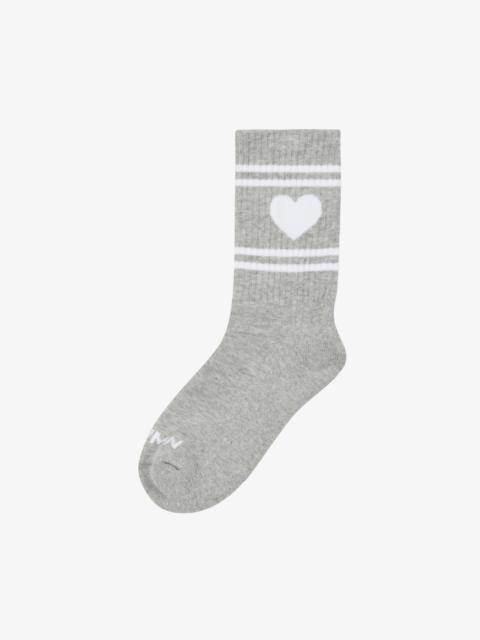 GREY HEART LOGO LES CHAUSSETTES