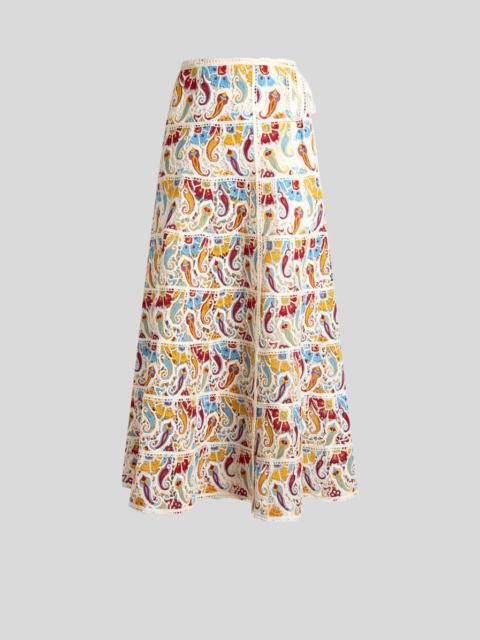PAISLEY MACRAMÉ SKIRT