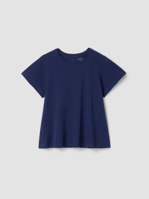 Organic Cotton Slubby Jersey Crew Neck Tee
