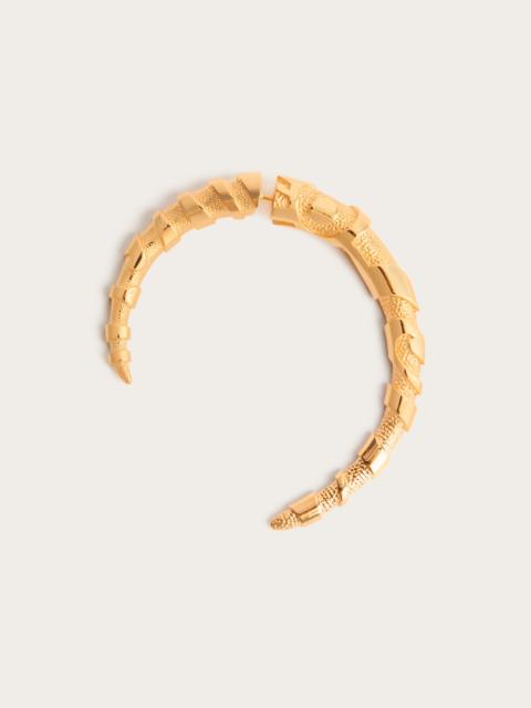 HORN EARRING WITH MARMO TEXTURE