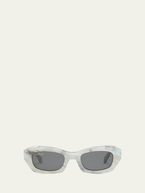 Men's Venezia Acetate Rectangle Sunglasses