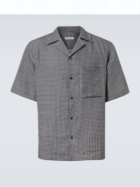 Checked linen shirt