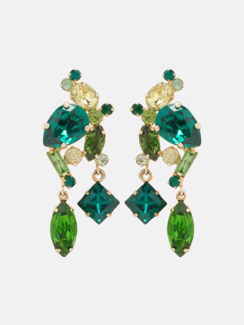 Ambra crystal-embellished drop earrings