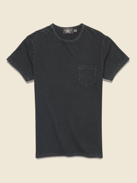 Cotton Jersey Pocket Tee - Black