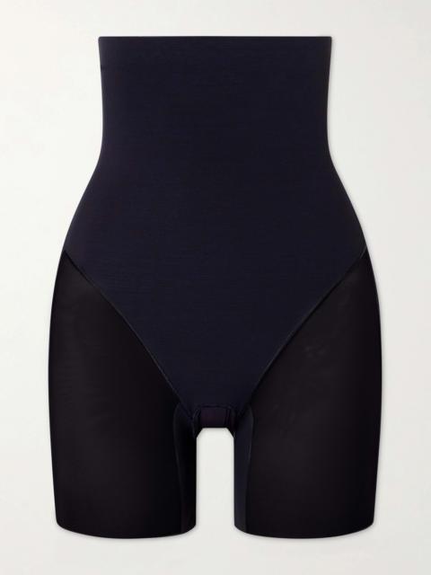 Mesh-trimmed Jersey Thigh