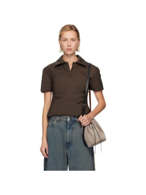 Brown Padded Polo
