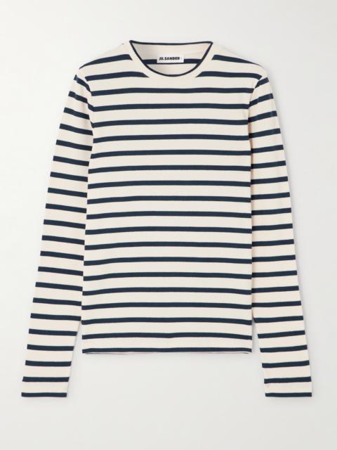 Striped Cotton-jersey T-shirt
