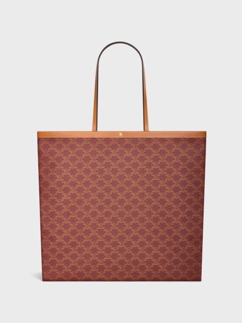 LARGE FLAT SHOPPER IN Triomphe Canvas
