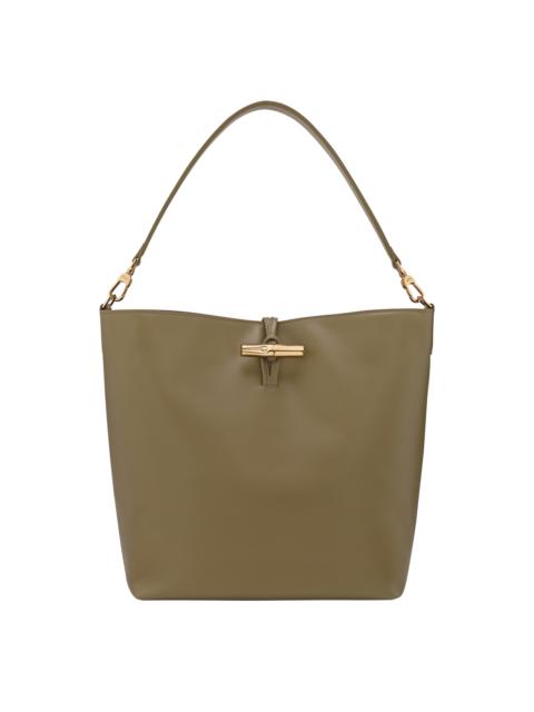 Le Roseau M Hobo bag Olive - Leather