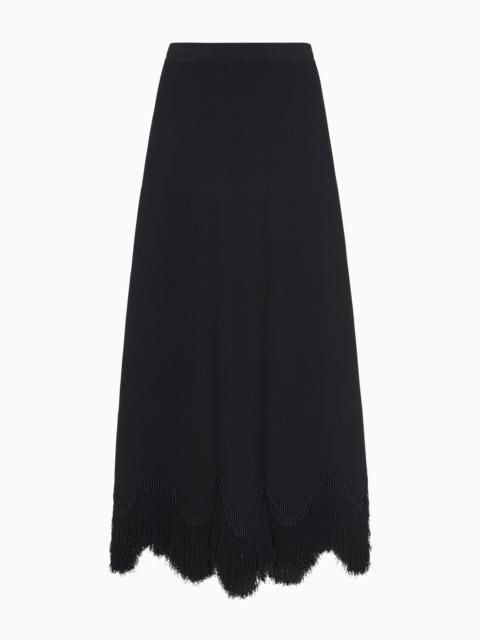 Paulina Knit Skirt with Fringe