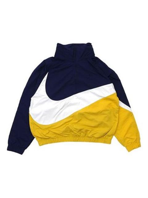 Nike ANORAK WOVEN Jacket YELLOWNAVY 'Blue Yellow White' AT4489-417