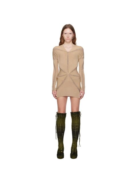 Beige Ray Minidress
