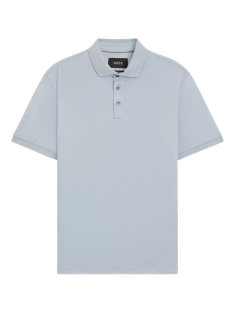 buttoned polo shirt