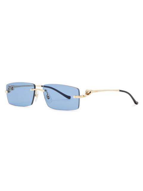 Cartier Signature C De Cartier Rectangle-frame Sunglasses