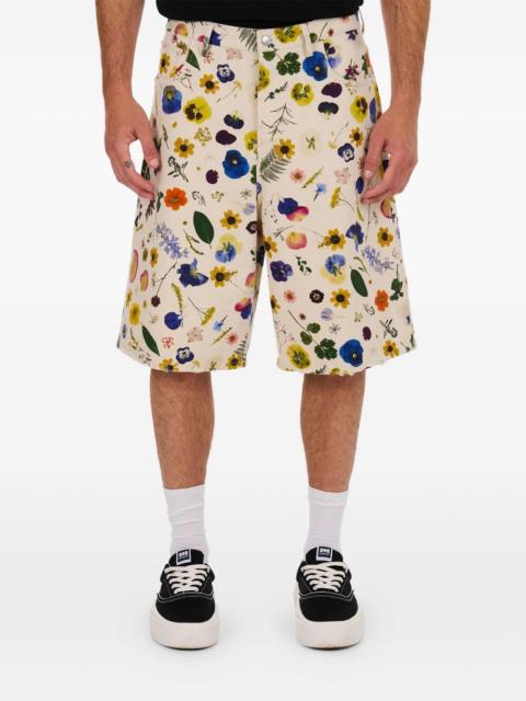 floral-print shorts