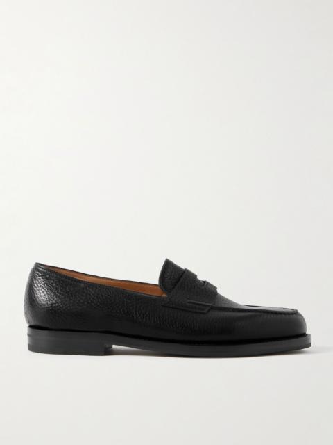 Lopez Full-Grain Leather Penny Loafers Black