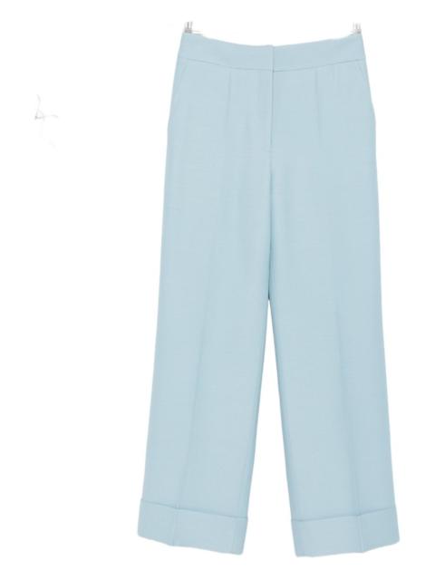 cuffed-hem tailored trousers