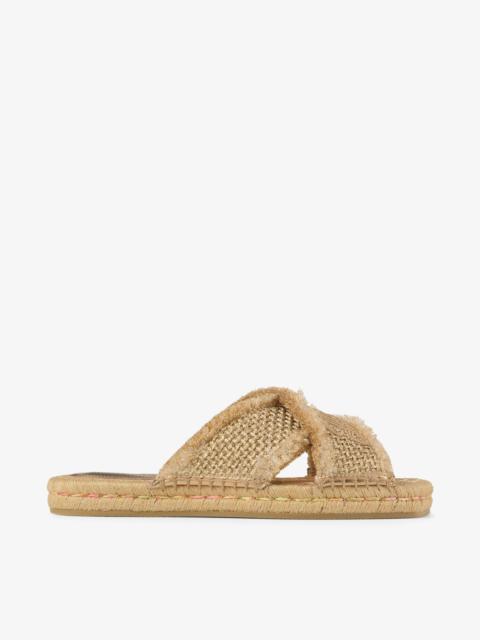 Aciel Sandal Flat
Gold Woven Fabric Sandals