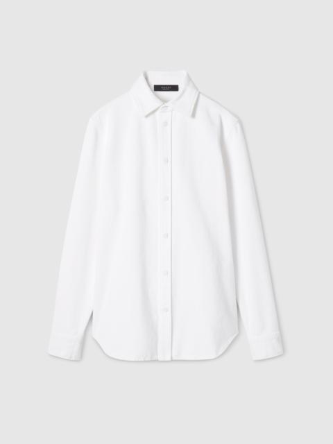 Washed certified cotton denim shirt