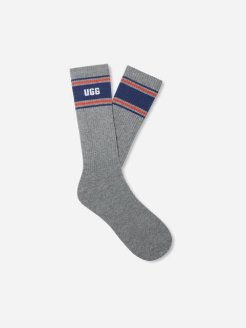 ® Men's Josias Varsity Crew in Grey Heather/Amalfi