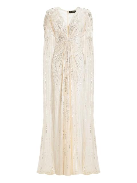 Goldfinger sequin-embellished maxi dress