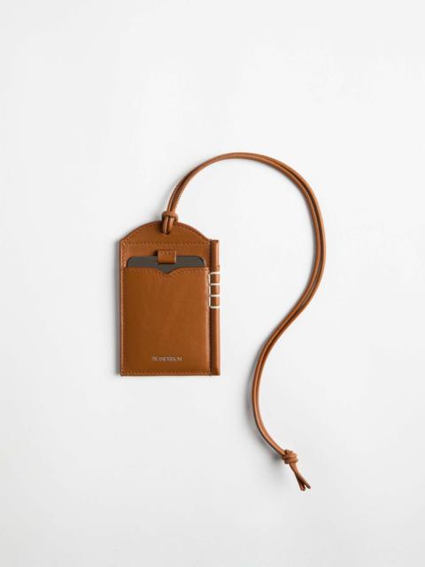 LEATHER LOAFER MIRROR CASE IN TAN