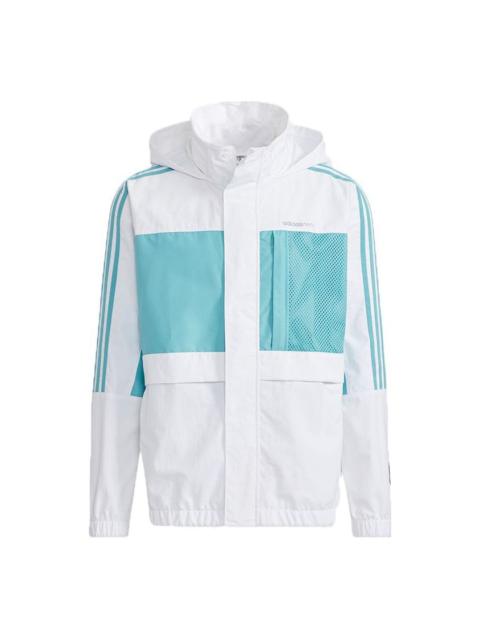 adidas neo Colorblock Sports Jacket White H55262