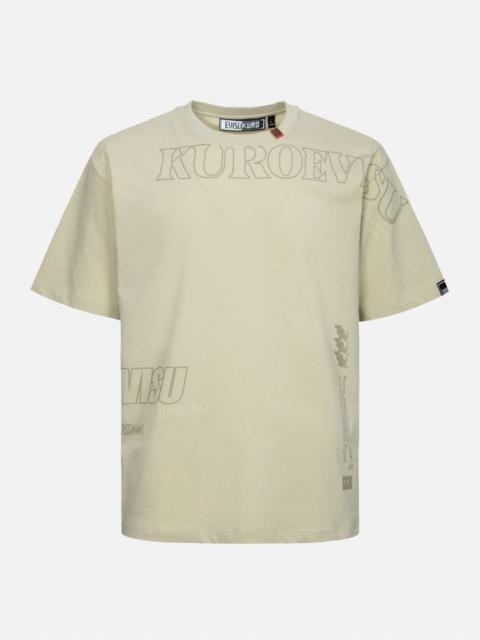 Logo and Slogan Print Fashion Fit T-Shirt