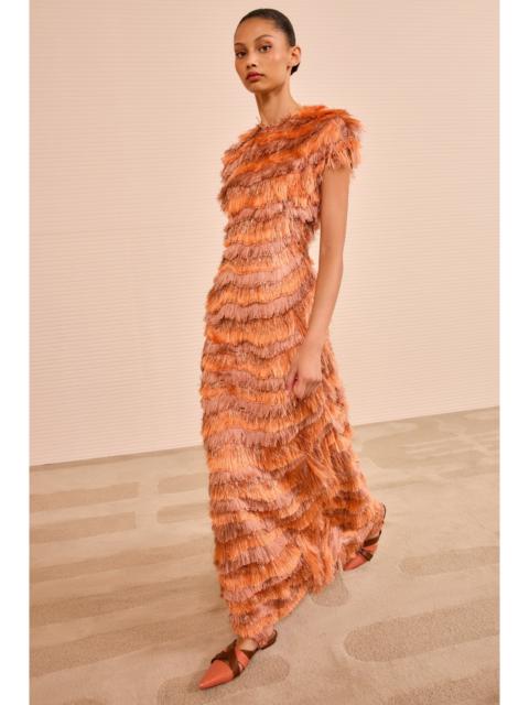 Elowyn Fringe Midi Dress