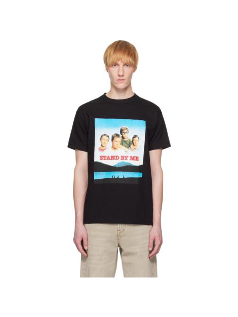 Black 'Stand By Me' Crew Neck T-shirt