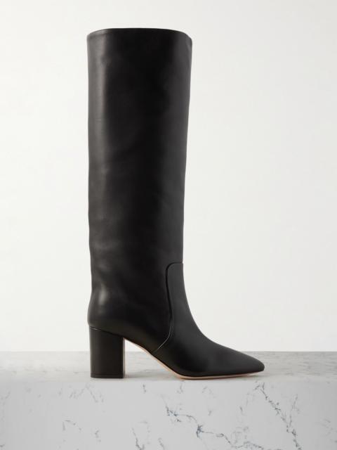 Anja leather knee boot Black