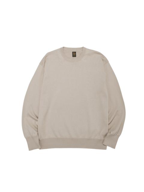 Caribbean Sea Island Cotton Crew Neck Greige