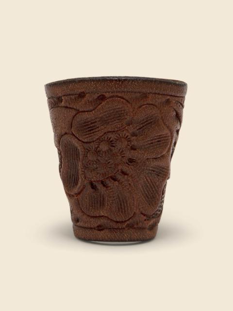 Tooled Leather Bandana Slider - Brown