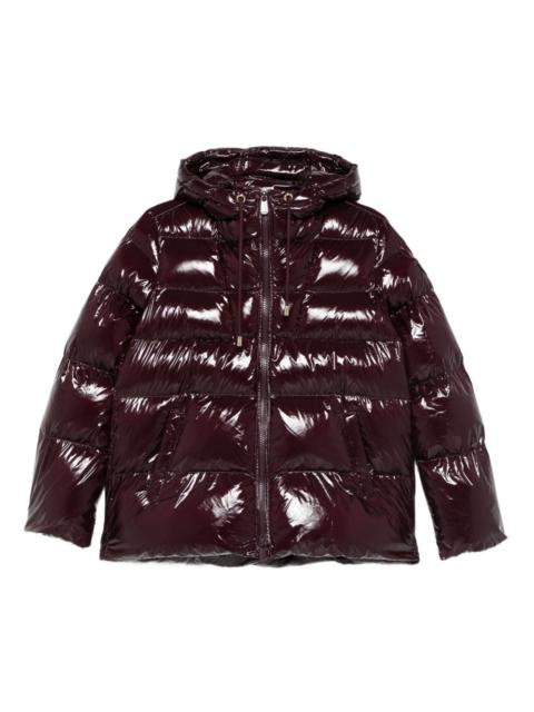 quilted hooded jacket