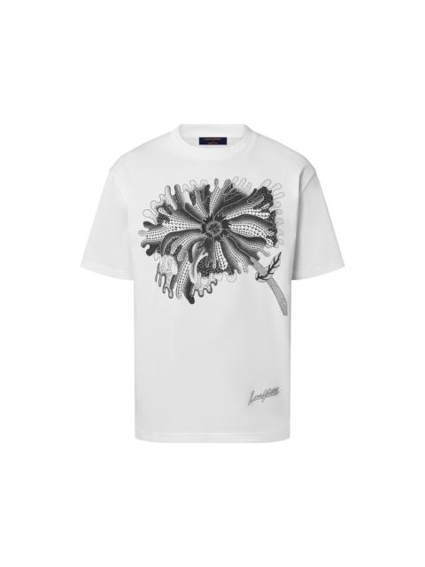 LV x YK Psychedelic Flower Regular T-Shirt