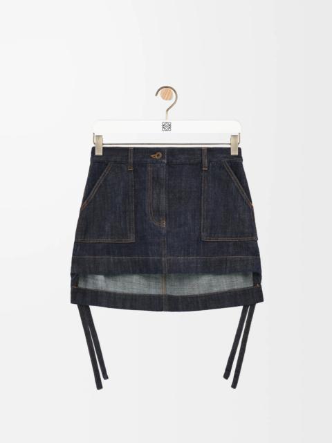 Workwear skirt in denim