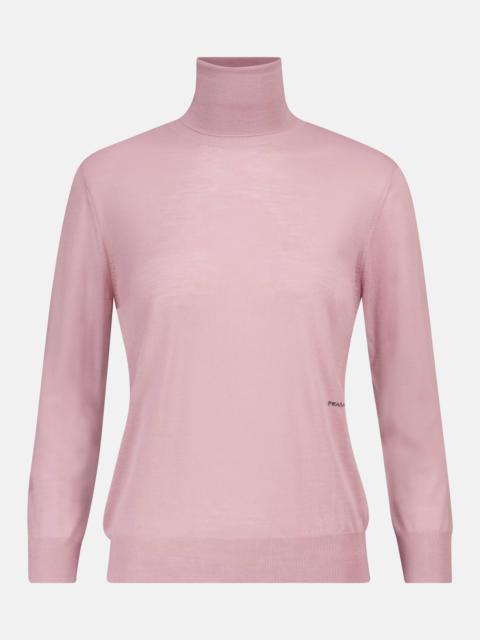 Wool turtleneck sweater