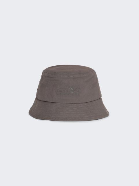 Cotton Canvas Bucket Hat Grey Blue