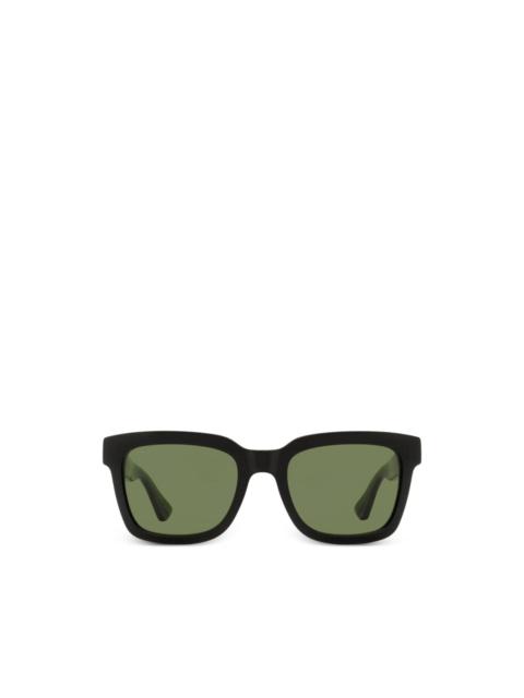 0001 rectangular-frame sunglasses