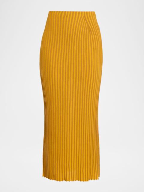 Krause Striped Midi Skirt