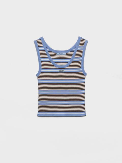 Cotton knit tank top